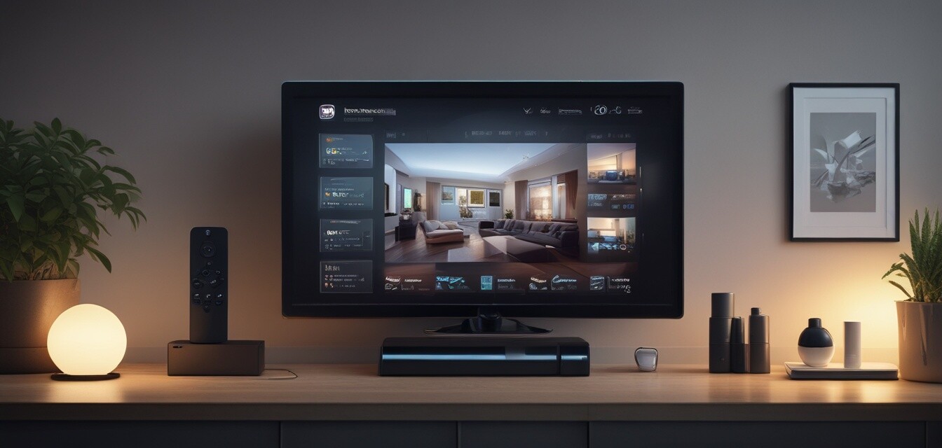 Smart home setup with connected devices